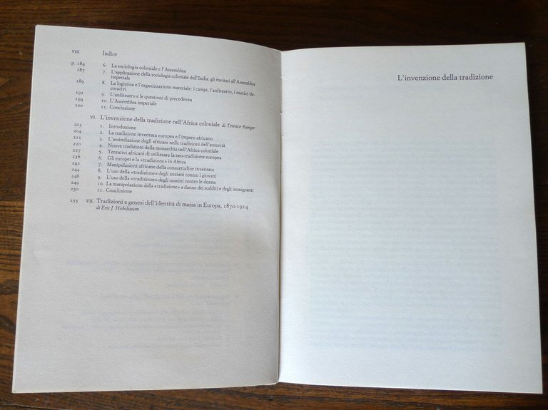 Hobsbawm/Ranger,L'INVENZIONE DELLA TRADIZIONE,1987 Einaudi[STORIA