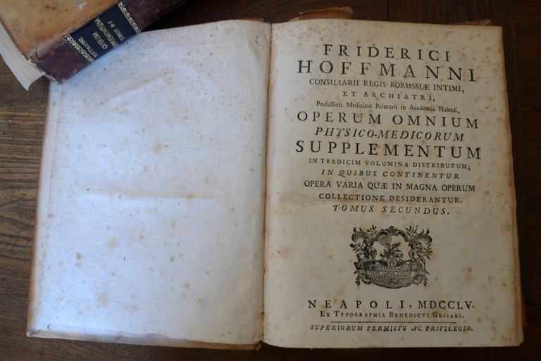 HOFFMANN,OPERUM OMNIUM PHYSICO-MEDICORUM SUPPLEMENTUM IN 13 VOL.1755-63[medicina