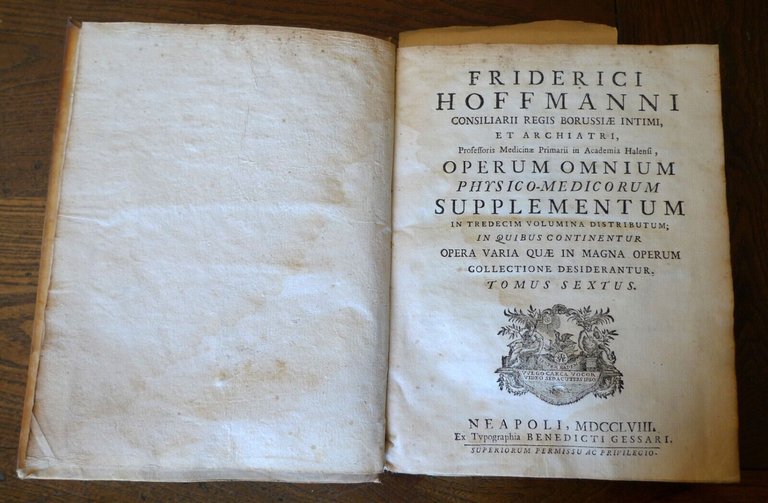HOFFMANN,OPERUM OMNIUM PHYSICO-MEDICORUM SUPPLEMENTUM IN 13 VOL.1755-63[medicina