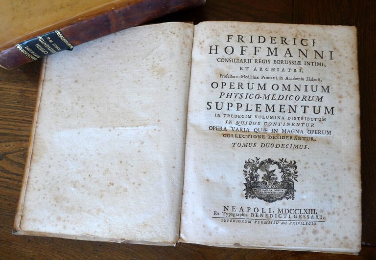 HOFFMANN,OPERUM OMNIUM PHYSICO-MEDICORUM SUPPLEMENTUM IN 13 VOL.1755-63[medicina