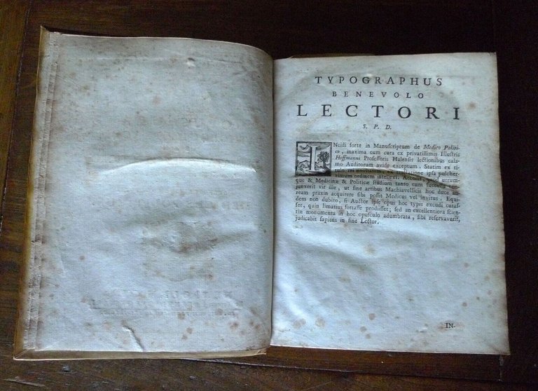 HOFFMANN,OPUSCULA PATHOLOGICO-PRATICA/OBSERVATIONES PHYSICO-CHYMICAE,1762/1755