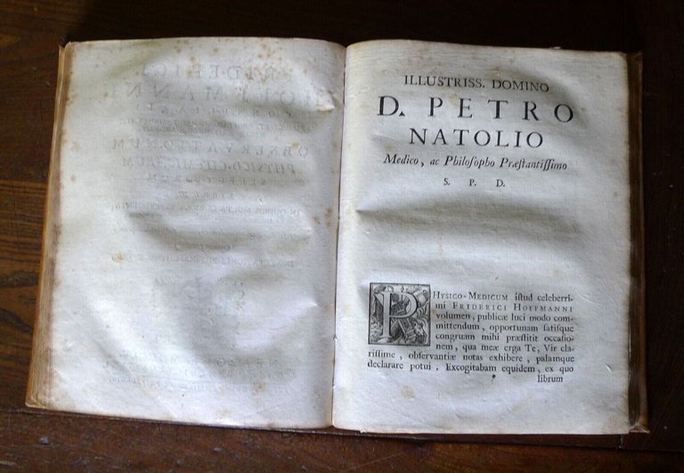 HOFFMANN,OPUSCULA PATHOLOGICO-PRATICA/OBSERVATIONES PHYSICO-CHYMICAE,1762/1755