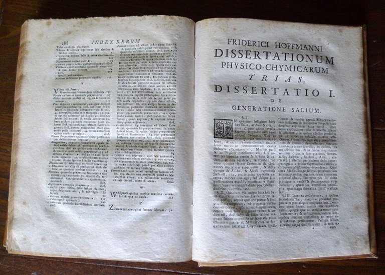 HOFFMANN,OPUSCULA PATHOLOGICO-PRATICA/OBSERVATIONES PHYSICO-CHYMICAE,1762/1755