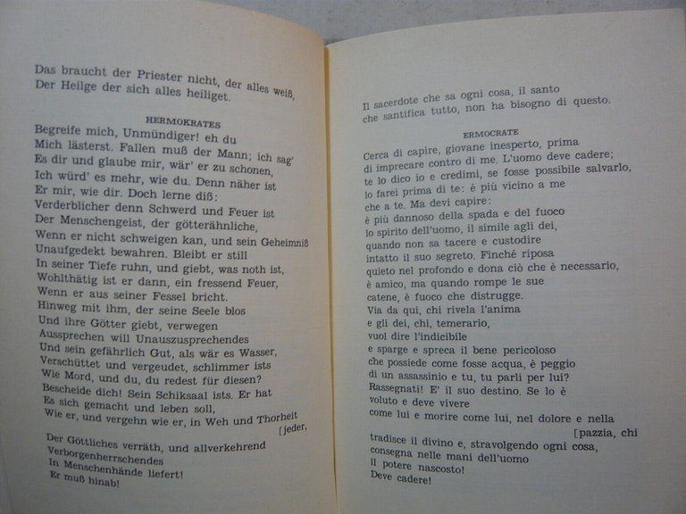 Holderlin,LA MORTE DI EMPEDOCLE,Tosadori,Riva del Garda 1981[Cesare Lievi