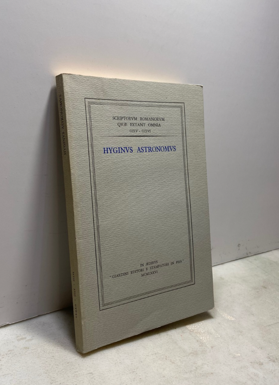HYGINUS ASTRONOMUS, Giardini Editori e Stampatori 1976[ De Astronomia | Immagine principale