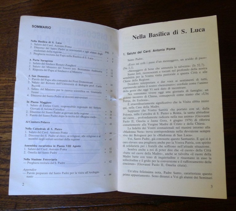 I DISCORSI DEL PAPA GIOVANNI PAOLO II A BOLOGNA,18 aprile …