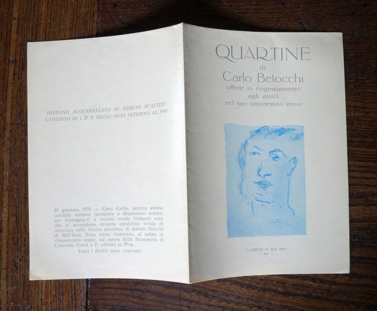 I LIBRETTI DI MAL'ARIA catalogo della mostra,1979 Pisa+12 LIBRI[Arrigo Bugiani | Immagine Gallery 10