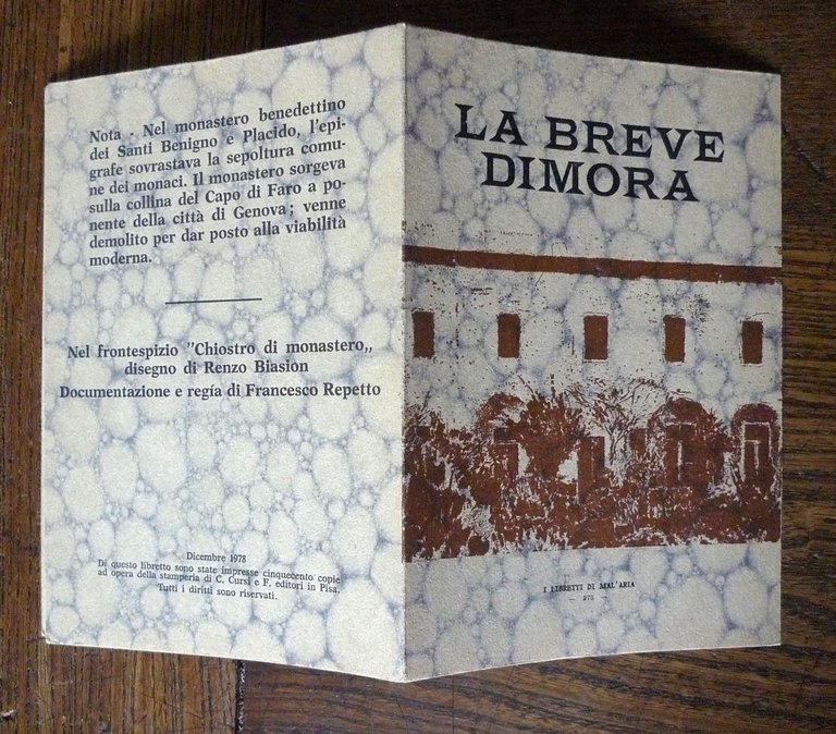 I LIBRETTI DI MAL'ARIA catalogo della mostra,1979 Pisa+12 LIBRI[Arrigo Bugiani | Immagine Gallery 8