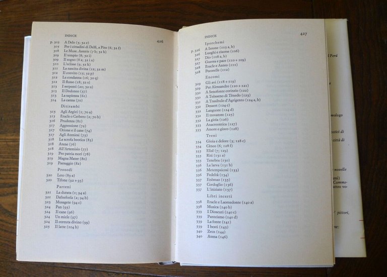 I LIRICI CORALI GRECI.ETÀ CLASSICA,1976 Einaudi I MILLENNI[POESIA,trad.Pontani