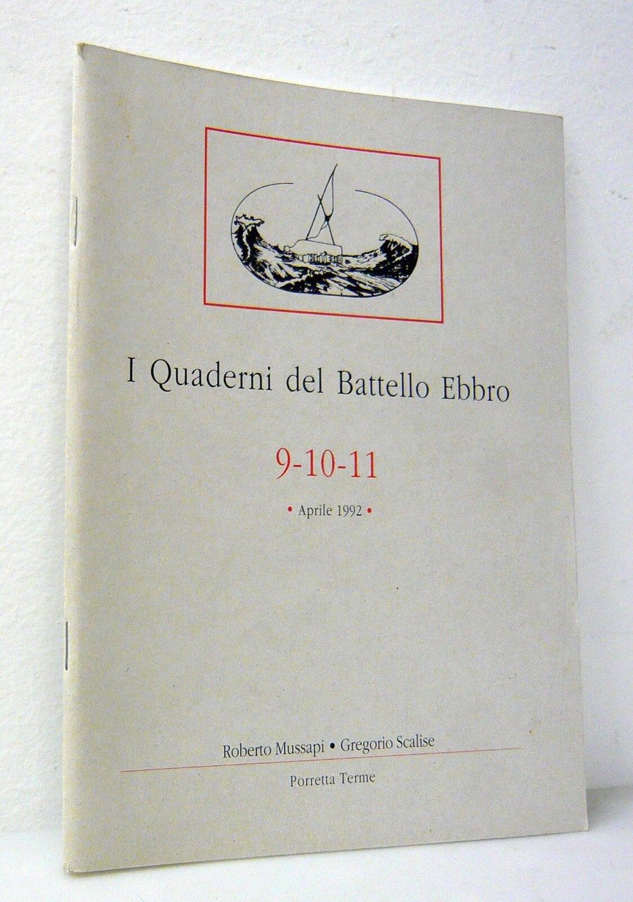I QUADERNI DEL BATTELLO EBBRO n.9/10/11 1992[Rivista poesia,ROBERTO MUSSAPI