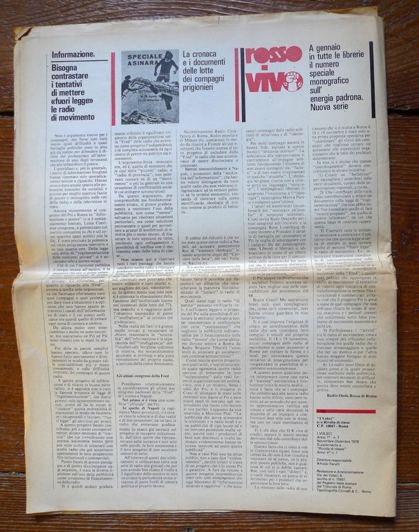 I VOLSCI n.7 nov-dic 1978.Mensile per il Movimento dell'Autonomia Operaia,Roma | Immagine Gallery 6