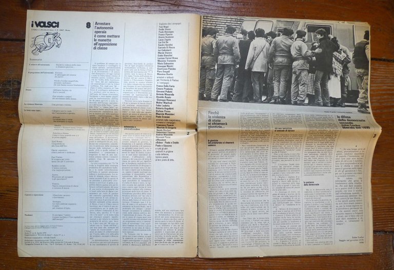 I VOLSCI n.8 aprile 1979.Mensile per il Movimento dell'Autonomia Operaia[carcere