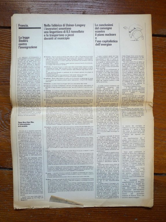 I VOLSCI n.8 aprile 1979.Mensile per il Movimento dell'Autonomia Operaia[carcere