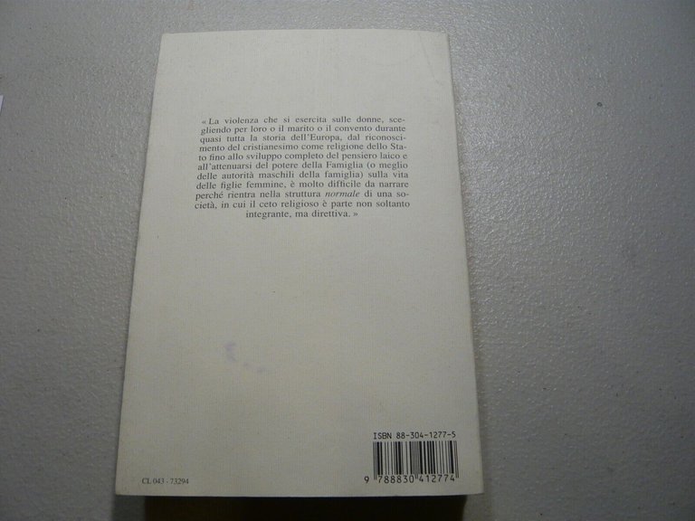 Ida Magli, STORIA LAICA DELLE DONNE RELIGIOSE, 1995[antropologia