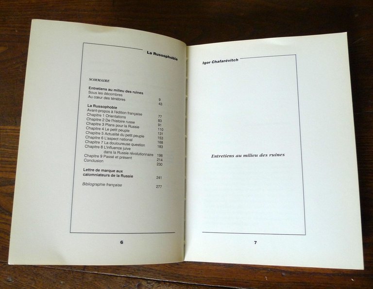 Igor Chafarevitch,LA RUSSOPHOBIE,1993 Chapitre Douze[Russia,russofobia