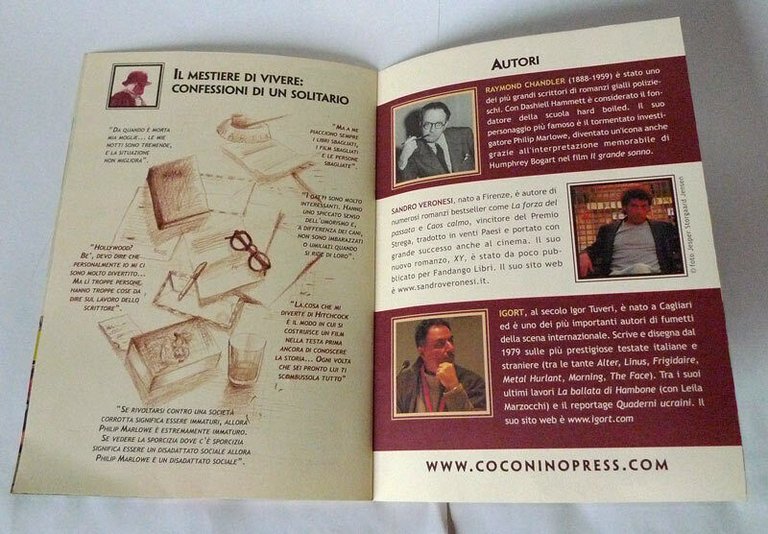 Igort/Veronesi,PAROLA DI CHANDLER.Albo promozionale,2011 Coconino Press[fumetti