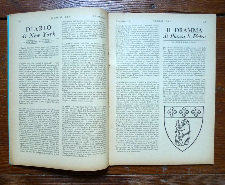 IL BORGHESE n.36 3 set.1959[Longanesi,Prezzolini,Diario di New York | Immagine Gallery 4
