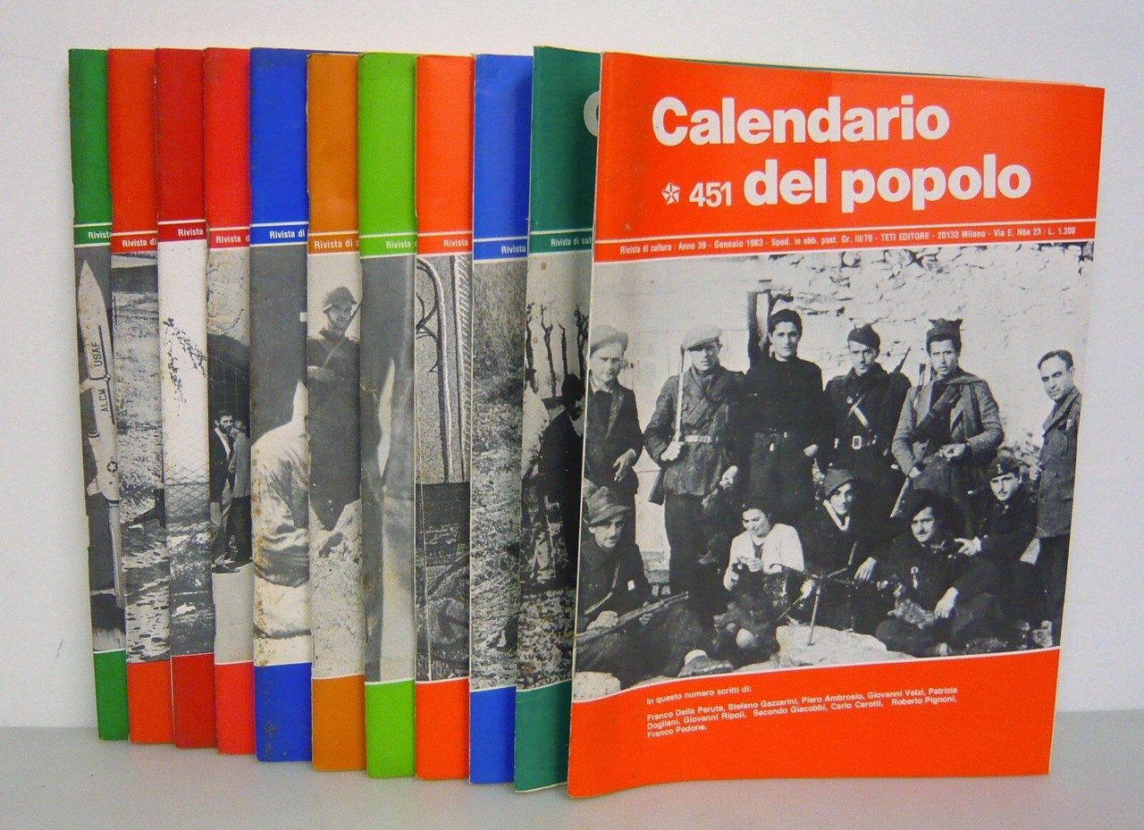 IL CALENDARIO DEL POPOLO.Rivista di cultura,1983 annata completa