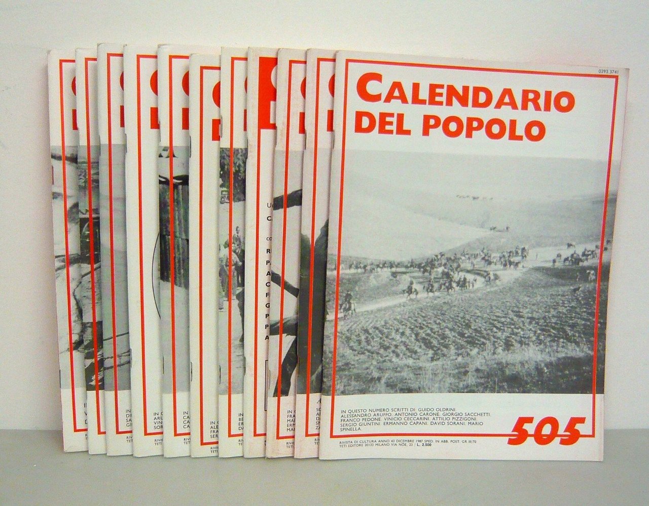 IL CALENDARIO DEL POPOLO.Rivista di cultura,1987 annata completa