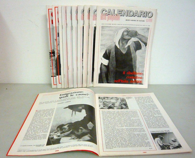 IL CALENDARIO DEL POPOLO.Rivista di cultura,1988 annata completa
