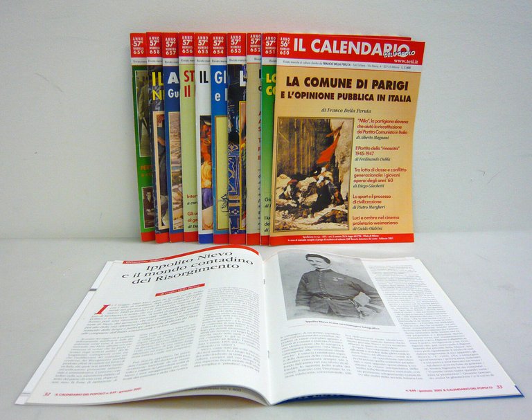 IL CALENDARIO DEL POPOLO.Rivista di cultura,2001 annata completa