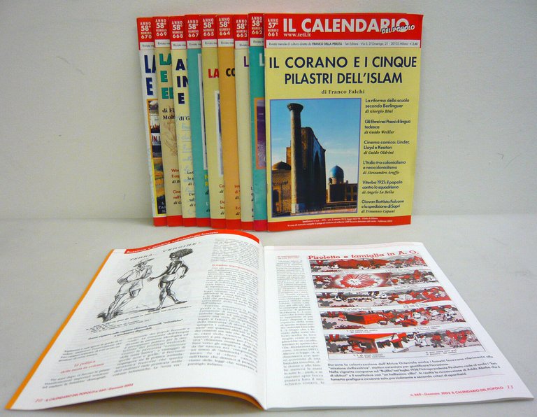 IL CALENDARIO DEL POPOLO.Rivista di cultura,2002 annata completa