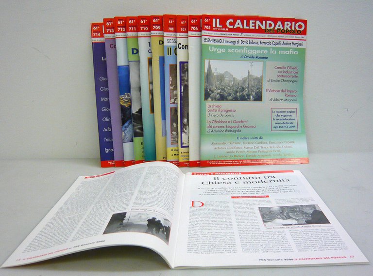 IL CALENDARIO DEL POPOLO.Rivista di cultura,2006 annata completa
