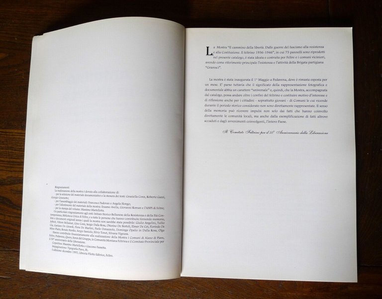 IL CAMMINO DELLA LIBERTÀ.IL FELTRINO 1936-1946,1995[Feltre,fascismo,resistenza