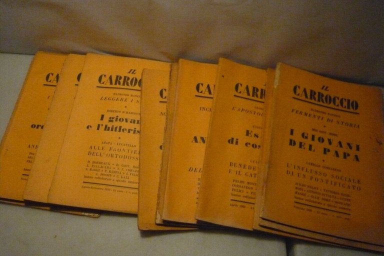 IL CARROCCIO.RIVISTA MENSILE PER I GIOVANI CATTOLICI,1932,annata completa