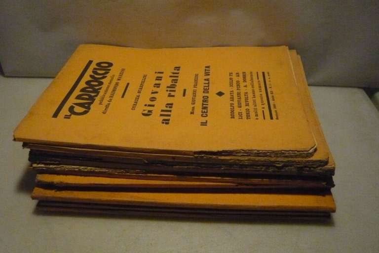 IL CARROCCIO.RIVISTA MENSILE PER I GIOVANI CATTOLICI,1933,annata completa