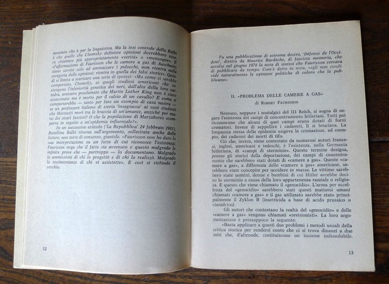 IL CASO Robert FAURISSON,1979[storia,negazionismo,revisionismo,Shoah,ebrei | Immagine Gallery 4