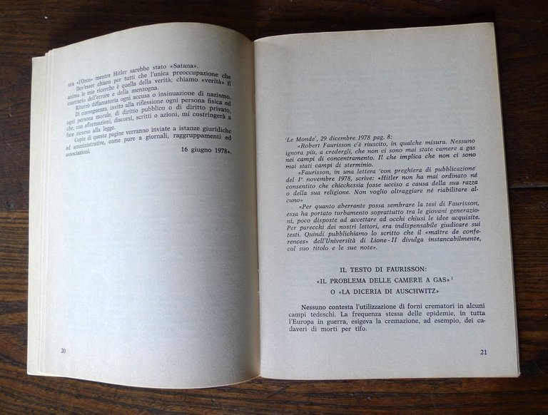 IL CASO Robert FAURISSON,1979[storia,negazionismo,revisionismo,Shoah,ebrei | Immagine Gallery 5