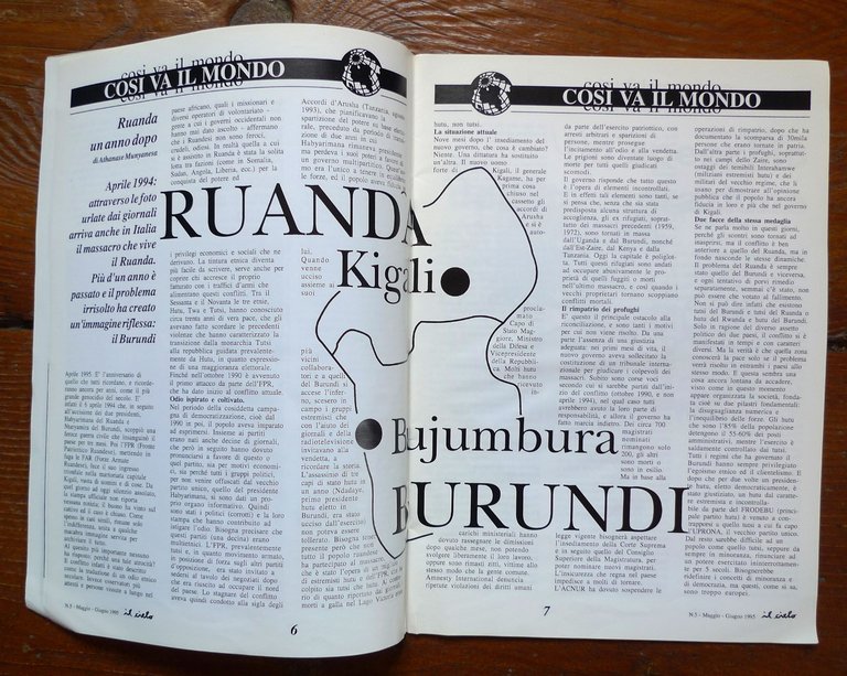 IL CIELO n.5 1995.Giornale Interculturale Bilingue.STRANIERI A BOLOGNA(RUANDA | Immagine Gallery 5