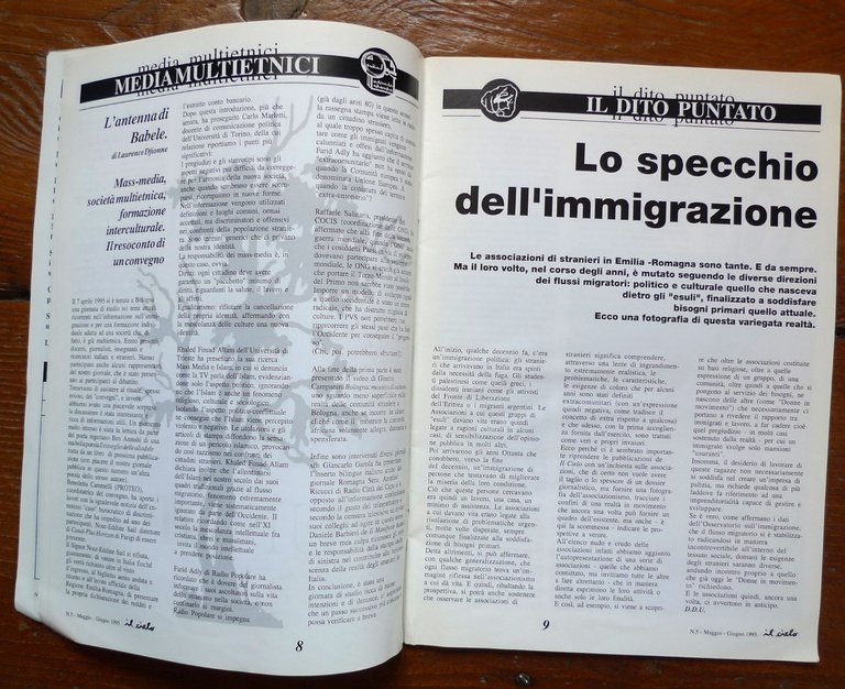 IL CIELO n.5 1995.Giornale Interculturale Bilingue.STRANIERI A BOLOGNA(RUANDA | Immagine Gallery 6