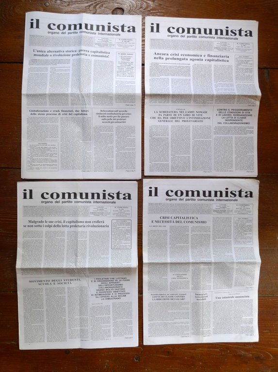 IL COMUNISTA.ORGANO DEL PARTITO COMUNISTA INTERNAZIONALE 1989-2020[PCInt,Bordiga | Immagine Gallery 2