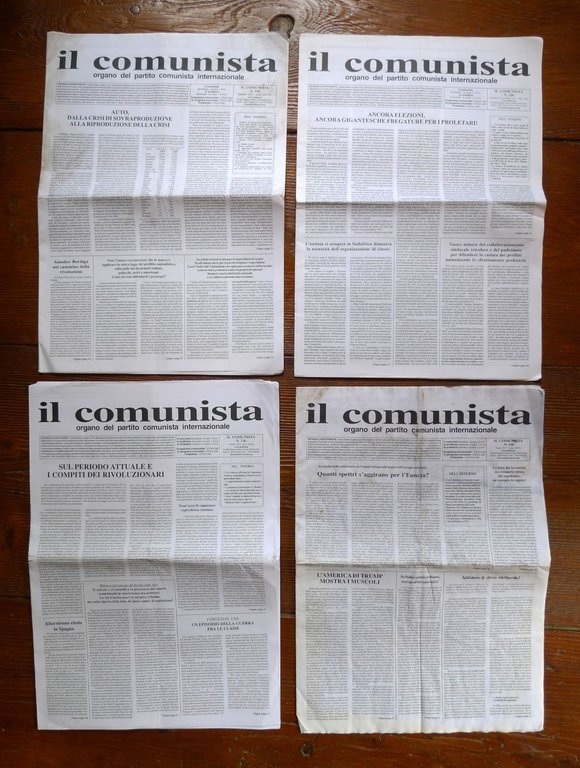 IL COMUNISTA.ORGANO DEL PARTITO COMUNISTA INTERNAZIONALE 1989-2020[PCInt,Bordiga | Immagine Gallery 3