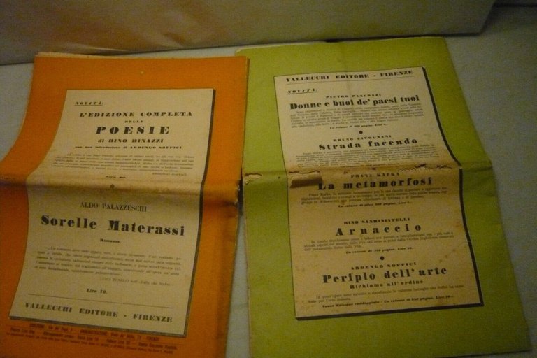 IL FRONTESPIZIO.Rivista letteraria, Vallecchi Editore, Firenze, 1934/1935