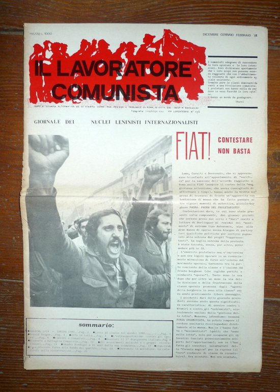 IL LAVORATORE COMUNISTA.GIORNALE DEI NUCLEI LENINISTI INTERNAZIONALISTI,1981 | Immagine Gallery 2