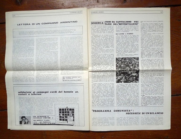 IL LAVORATORE COMUNISTA.GIORNALE DEI NUCLEI LENINISTI INTERNAZIONALISTI,1983