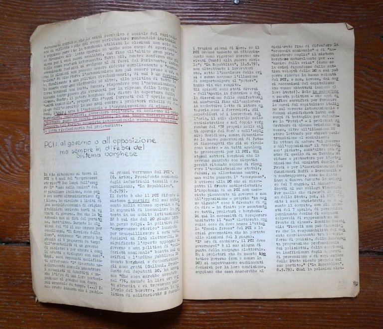 IL LENINISTA 25-5-1979.NUCLEO COM.INT.PARTITO E CLASSE[Partito Comunista Int.