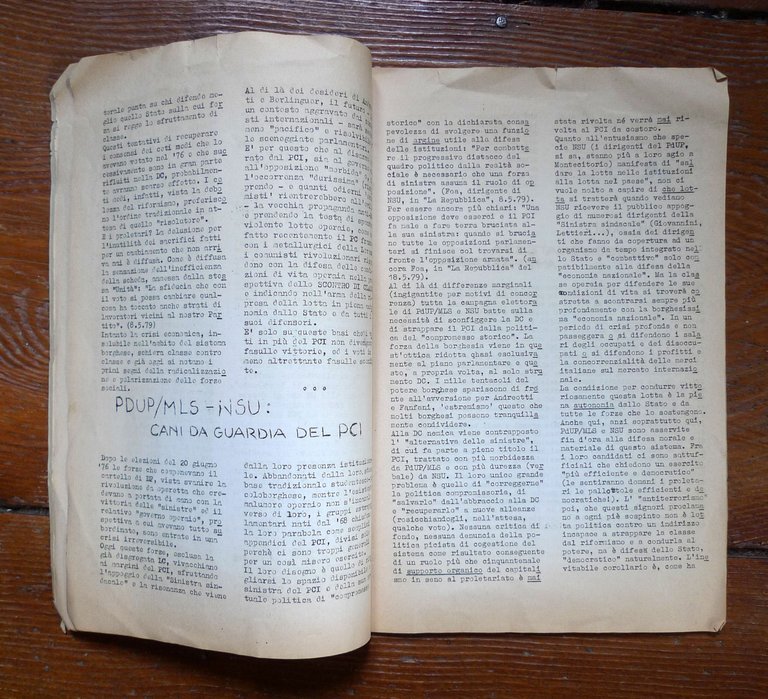 IL LENINISTA 25-5-1979.NUCLEO COM.INT.PARTITO E CLASSE[Partito Comunista Int.