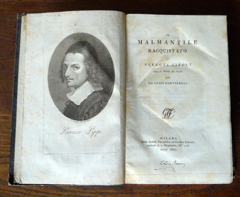 IL MALMANTILE RACQUISTATO DI PERLONE ZIPOLI,1807 Classici Italiani[LORENZO LIPPI