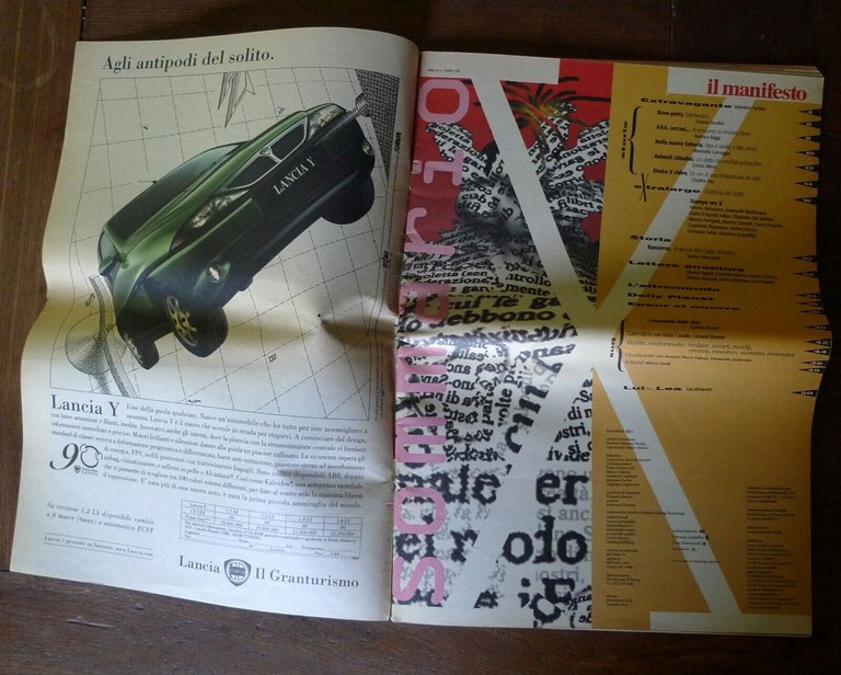 IL MANIFESTO EXTRA N.14 1996.BOMBA CARTA