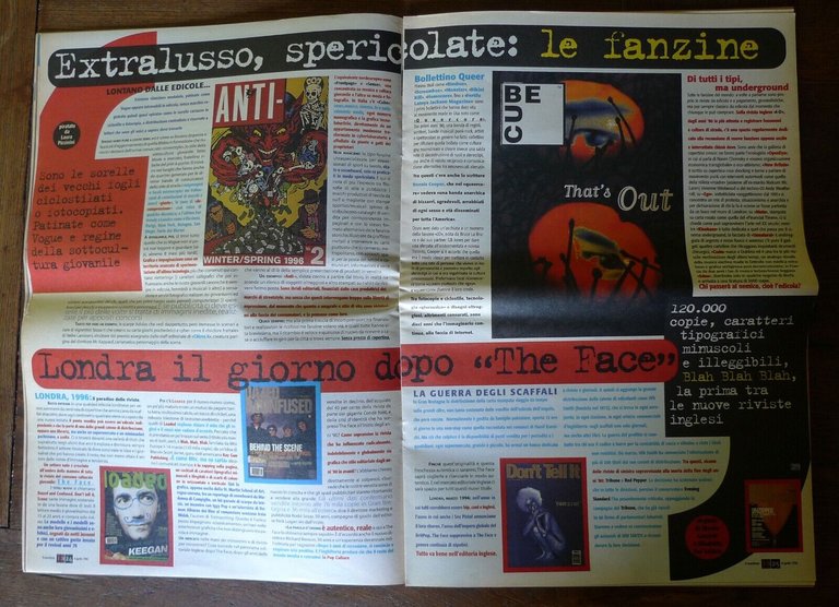 IL MANIFESTO EXTRA N.14 1996.BOMBA CARTA