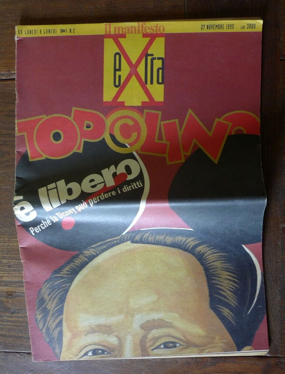 IL MANIFESTO EXTRA N.2 1995.TOPOLINO È LIBERO