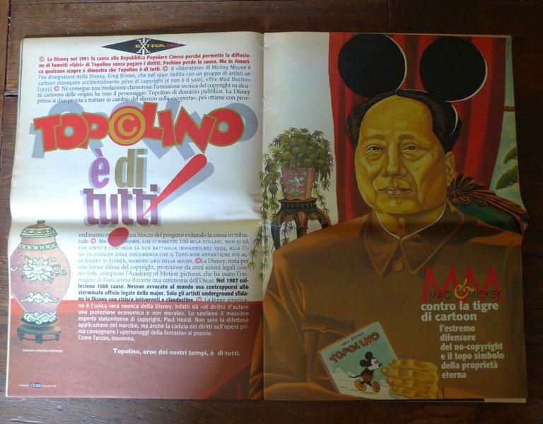 IL MANIFESTO EXTRA N.2 1995.TOPOLINO È LIBERO