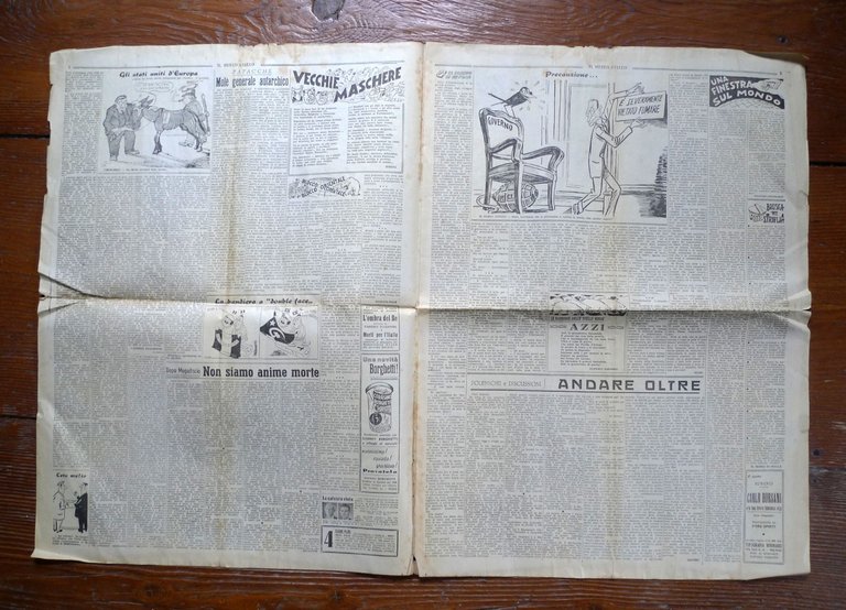 IL MERLO GIALLO.DISINTEGRATORE DEL MALCOSTUME POLITICO 1948-49[SATIRA,A.GIANNINI