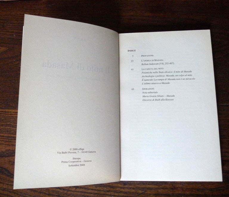 IL MITO DI MASADA.DA GIUSEPPE FLAVIO A GEORGE W.BUSH,2008[guerra giudaica,storia