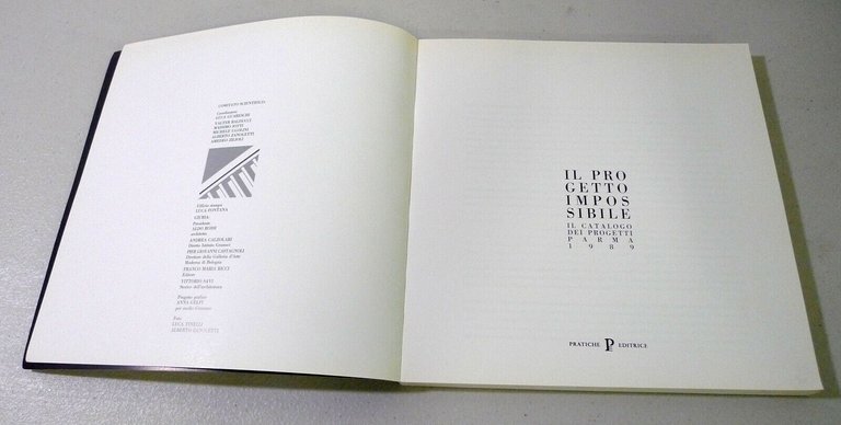 IL PROGETTO IMPOSSIBILE.Catalogo dei progetti,Parma 1989,Pratiche[architettura