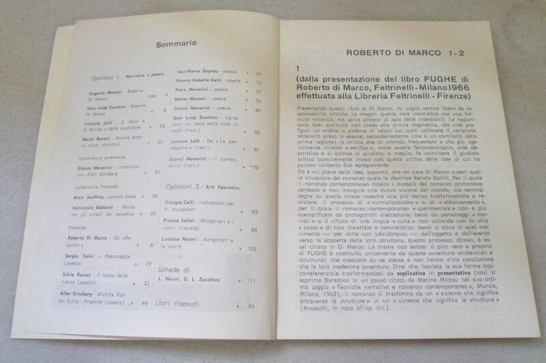 IL TAROCCO n.3-4 1966.TRIMESTRALE DI LETTERATURA E ARTE[poesia,musica,Bologna